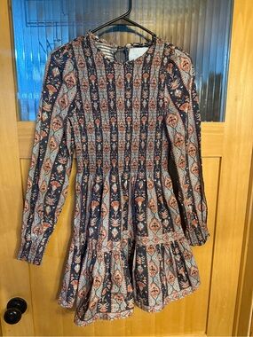 Hill House Dress Vivian Mini Nap Dress Size Small-boho Hippy
